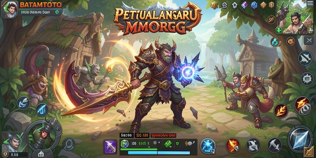 Screenshot gameplay <strong>BATAMTOTO</strong> menampilkan aksi seru dalam pertarungan MMORPG.
