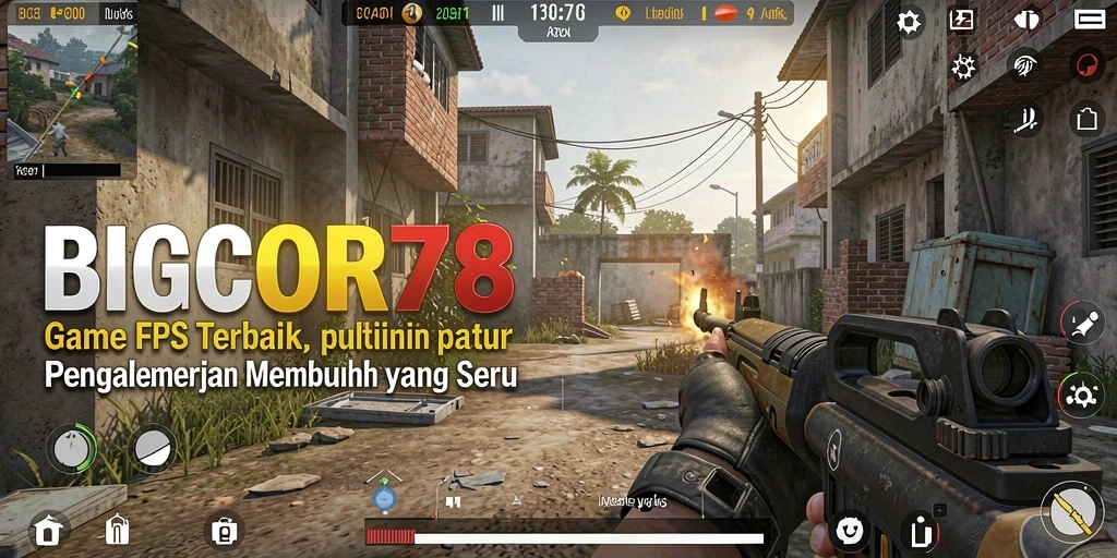 Screenshot menampilkan aksi intens dalam gameplay FPS BIGCOR78.