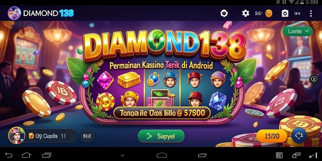 Screenshot menunjukkan gameplay seru di aplikasi DIAMOND138.