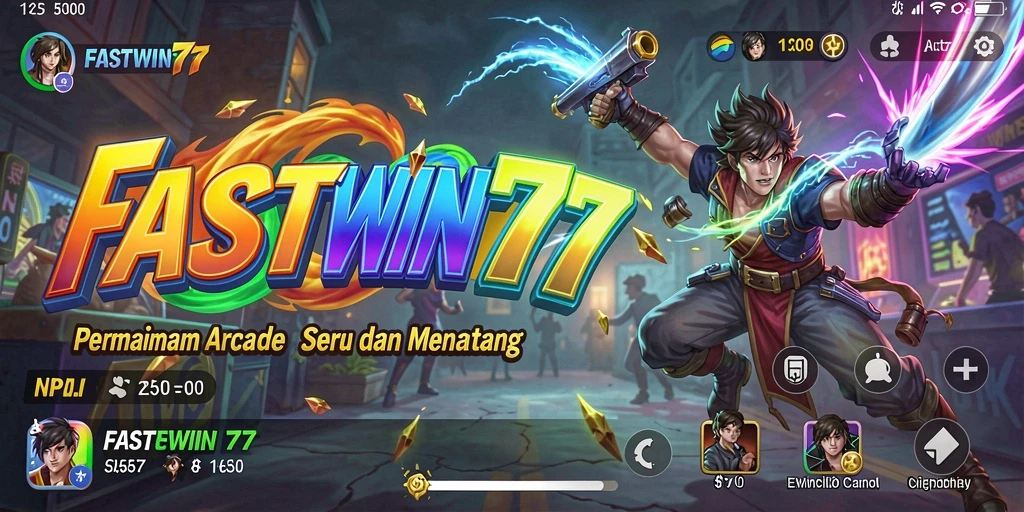 Screenshot utama FASTWIN77 yang menunjukkan serunya gameplay Arcade.
