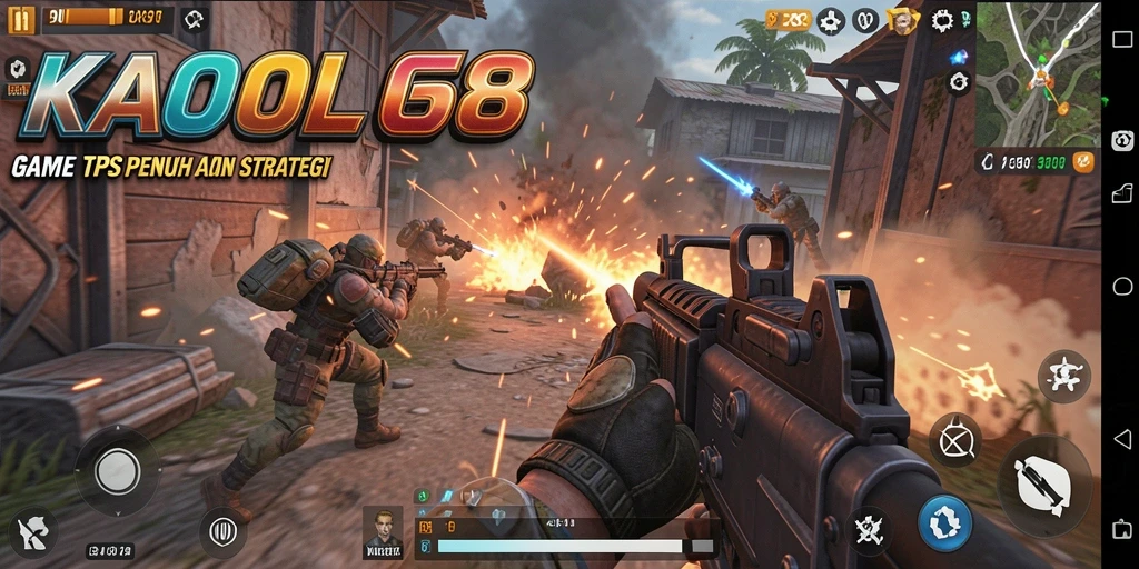 Tampilan gameplay KAOL68 yang mendebarkan dan penuh aksi.