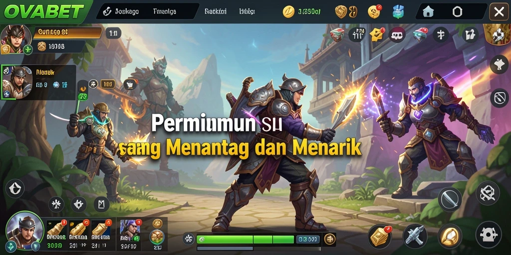 Screenshot gameplay OVABET dengan strategi seru dan visual menarik.