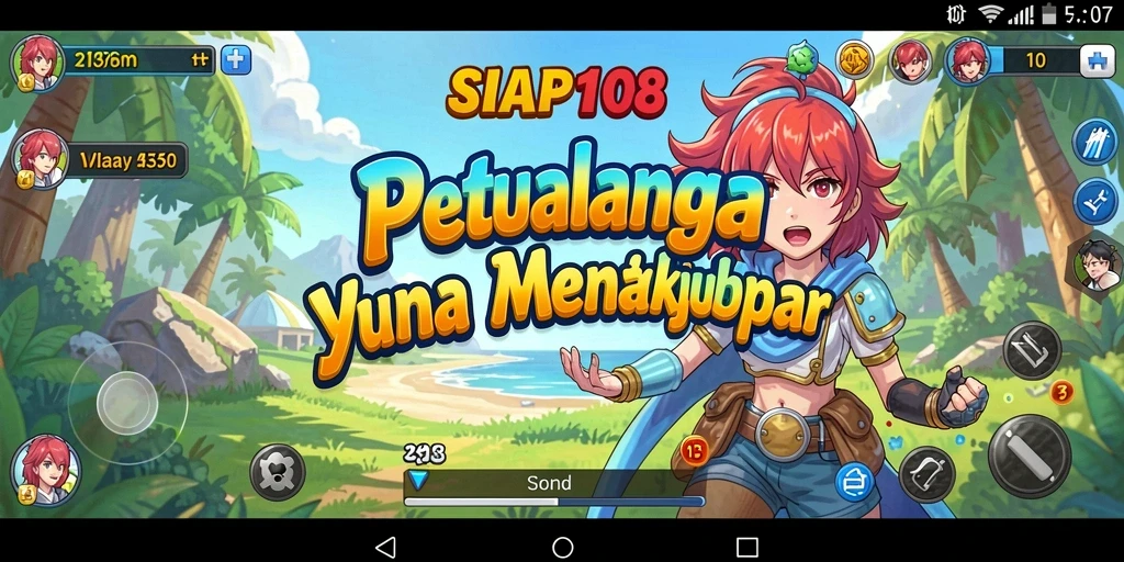 Tampilan gameplay SIAP108 dengan karakter Anime yang menarik.